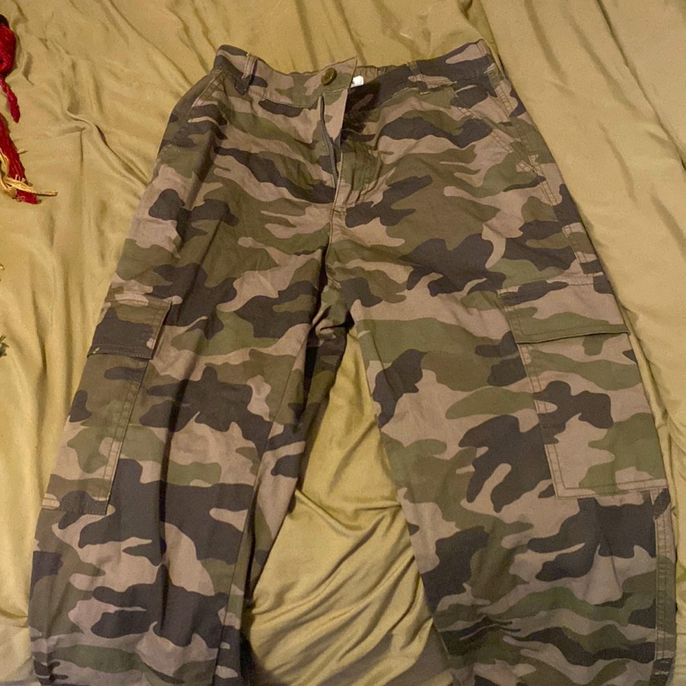 Camouflage cargo pants